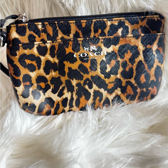 Coach Leopard Print Clutch - Picture 2 of 2
